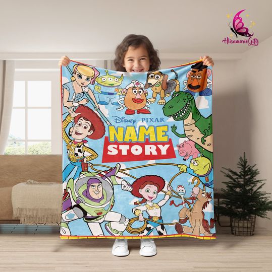 Personalized Toy Story Fleece Blanket | Buzz Lightyear Fleece Blanket