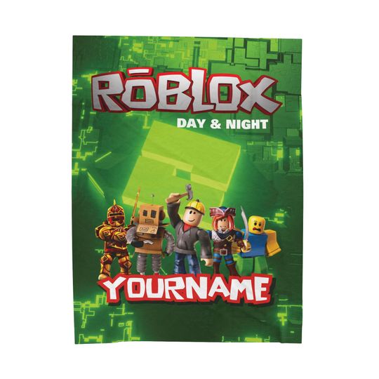 Personalized ROBLOX Fleece Blanket, Perfect for Game Fans