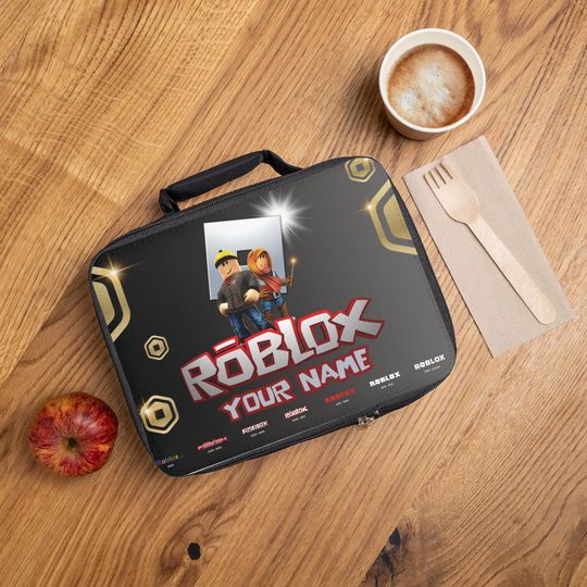 Personalized Roblox lunch bag with name