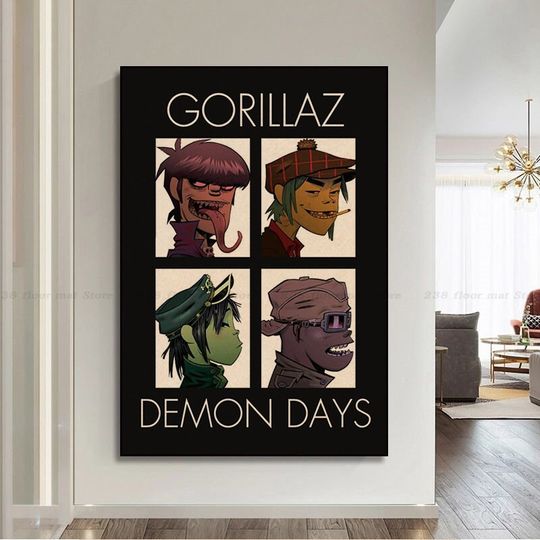 Gorillaz Poster, Room Decoration