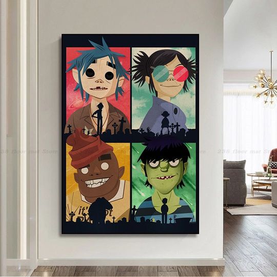 Gorillaz Poster, Room Decoration