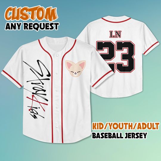 Custom I.N Skzoo Straykids Baseball Jersey, I.N StrayKids DominATE World Tour 2025 Jersey Shirt, Kpop Jersey, SKZ Merch