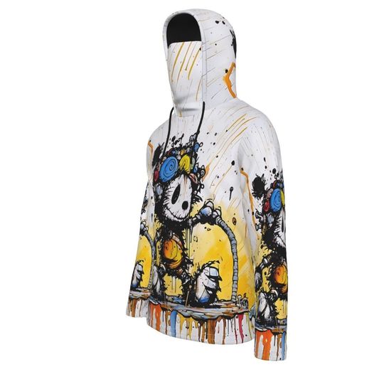 Mickey Robot Pullover Hoodie With Mask