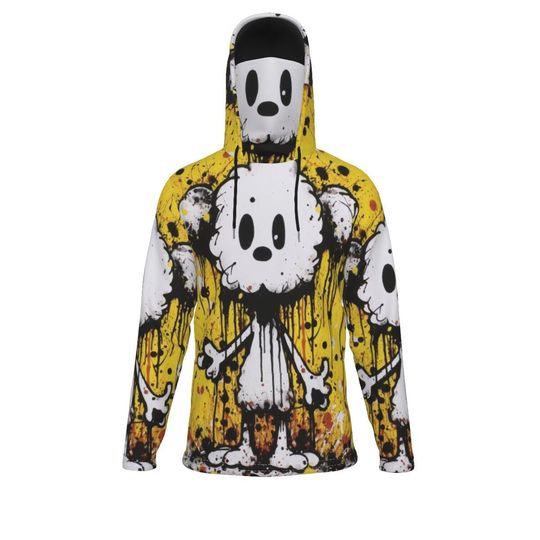 Cloud Mouse Pullover Hoodie With Mask