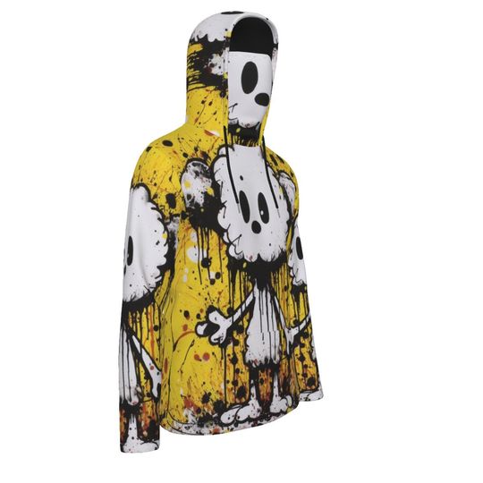 Cloud Mouse Pullover Hoodie With Mask