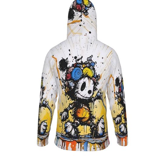 Mickey Robot Pullover Hoodie With Mask