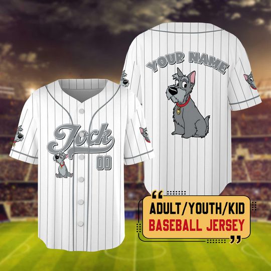 Personalized Lady And The Tramp Baseball Jersey, Custom Lady And The Tramp Jersey