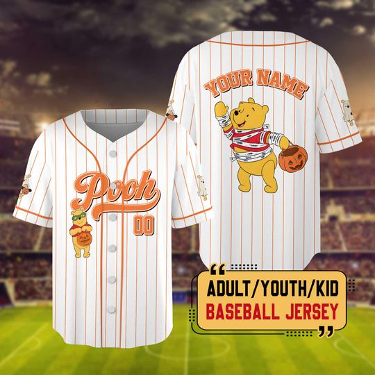 Personalized Disney Winnie The Pooh Baseball Jersey