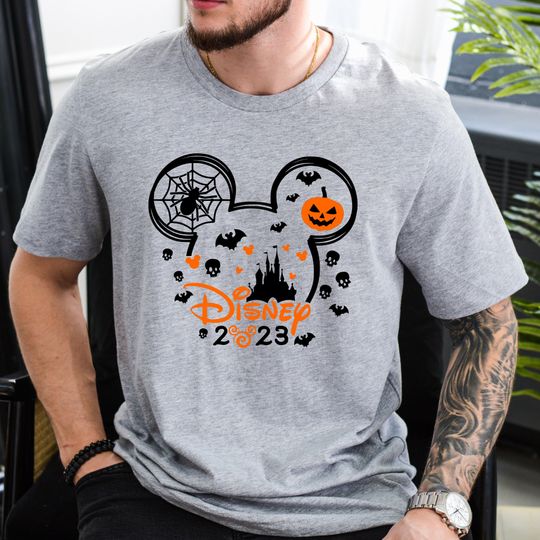 Disney 2023 Halloween Tee, Custom Mickey