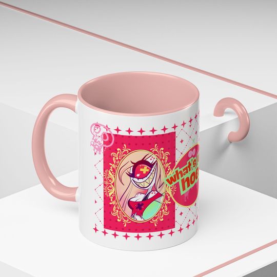 Hazbin Hotel Cherry Bomb Graphic Accent Mug Hazbin Hotel Merch