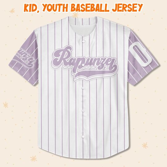 Personalize Rapunzel Princess Disney, Custom Disney Princess Baseball Jersey