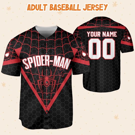 Personalize Spiderman Miles Morales Symbol Black Red