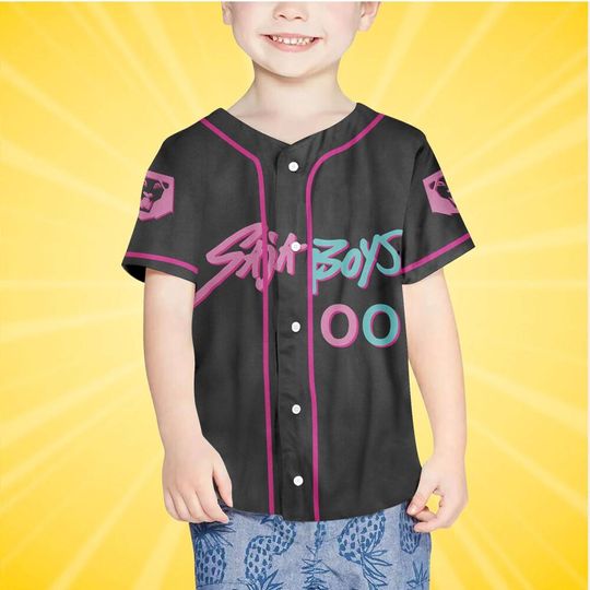 Custom KDM Saja Boy Baseball Jersey, Custom Kpop idol Group Jersey, Kpop Gift for Huntr/x fans, Anime Lover Gift
