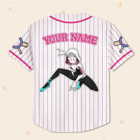 Custom Disney Spiderman Spiderverse Baseball, Jersey