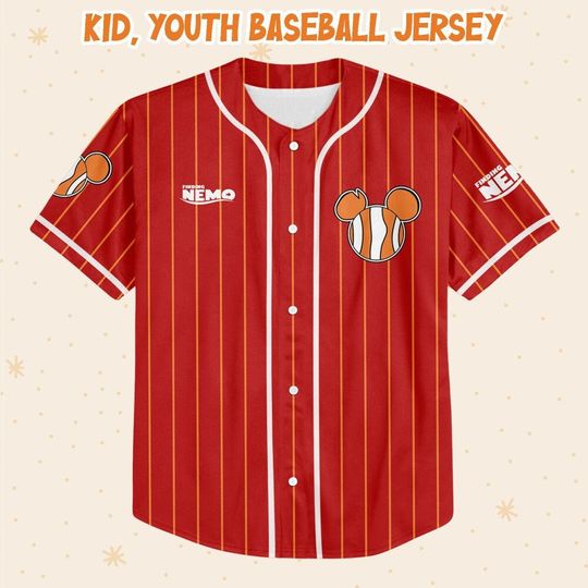 Personalized Finding Nemo Disney Baseball Jersey, Disney Jersey