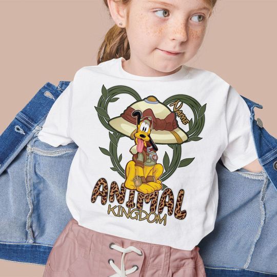 Custom Disney Pluto Animal Kingdom Unisex T-Shirt, Disney Silhouette Shirt