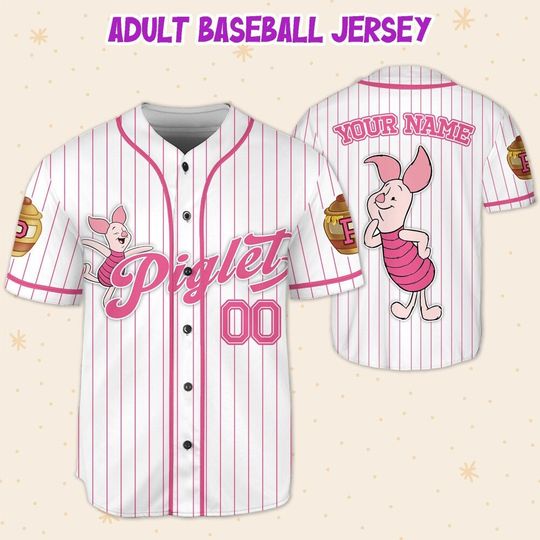 Custom Disney Winnie the Pooh Piglet Baseball, Custom