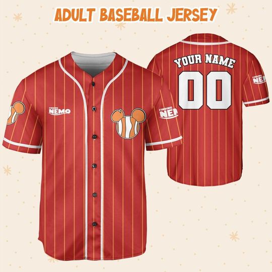 Personalized Finding Nemo Disney Baseball Jersey, Disney Jersey