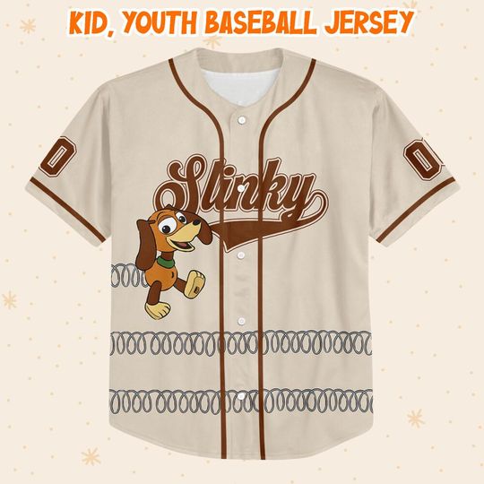 Custom Slinky Dog Toy Story, Custom Kid Youth Adult Disney Jersey Vintage