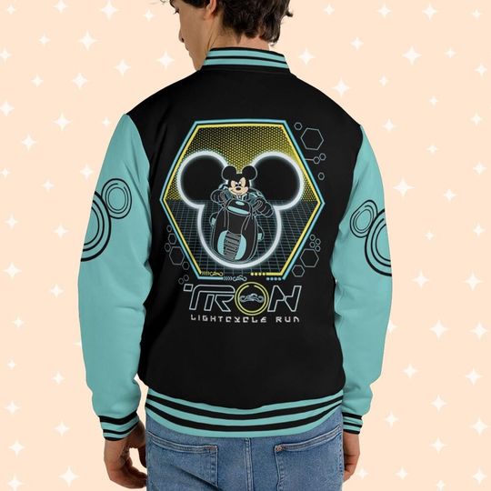Personalize Disney Mickey Tron, Adult Varsity Jacket, Personalized Disney Jacket