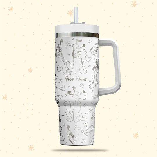 Personalized Pluto Dog Disney Tumbler