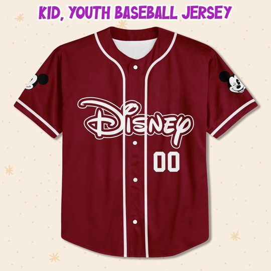 Personalize Disney Simple Awesome Maroon, Custom Kid Youth