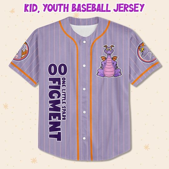Personalized Figment Disney Baseball Jersey, Disney Jersey