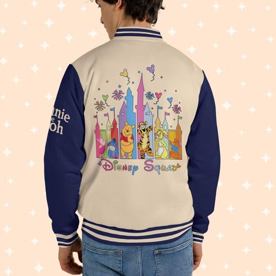 Personalize Disney Winnie The Pooh Disney Squad, Personalized Disney Jacket