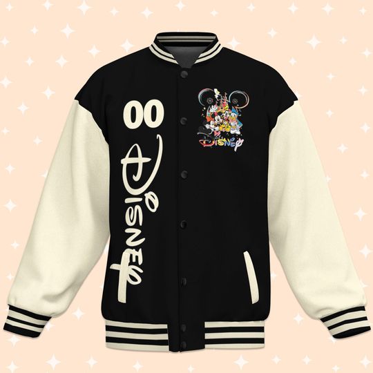 Custom Disney Trip Vacation Varsity Jacket, Adult Varsity Jacket