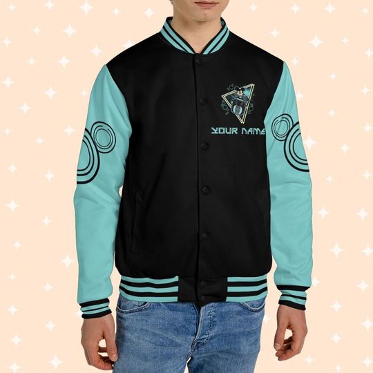 Personalize Disney Mickey Tron, Adult Varsity Jacket, Personalized Disney Jacket