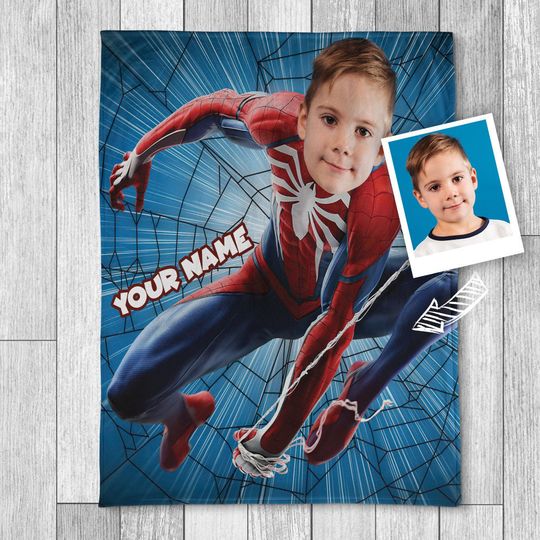 Personalized Spider-Man Blanket, Superhero Blanket