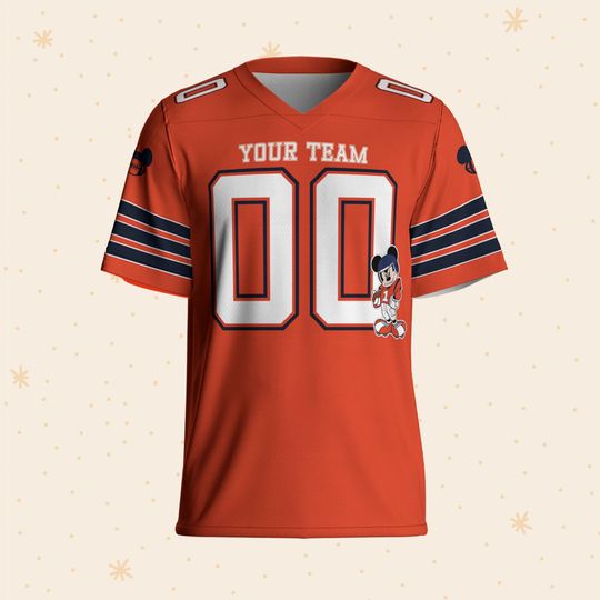 Custom Disney Mickey Super Star Bears Sport Orange 3D T-Shirt