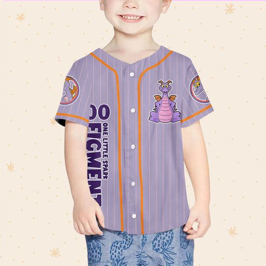 Personalized Figment Disney Baseball Jersey, Disney Jersey