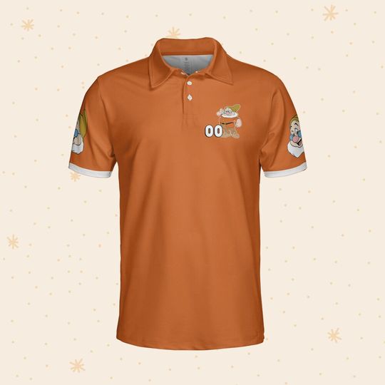 Personalize Doc Orange Polo Shirt, Disney Performance Polo Shirt