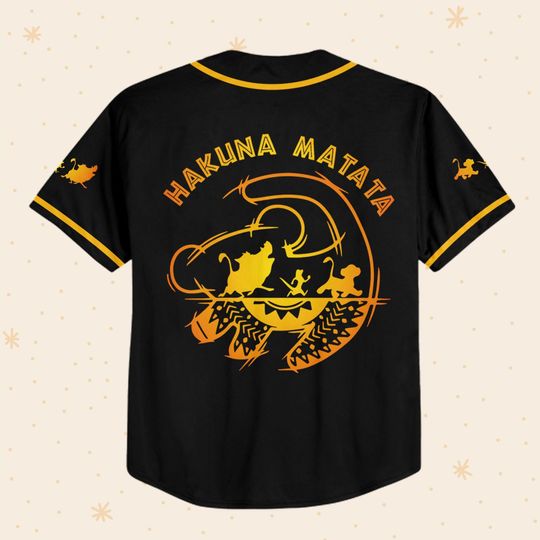 Personalized The Lion King Hakuna Matata Disney Baseball Jersey, Disney Jersey