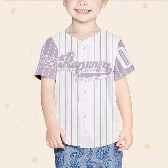 Personalize Rapunzel Princess Disney, Custom Disney Princess Baseball Jersey