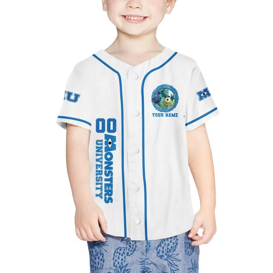 Personalized Monsters Inc University Group Disney Baseball Jersey, Disney Jersey