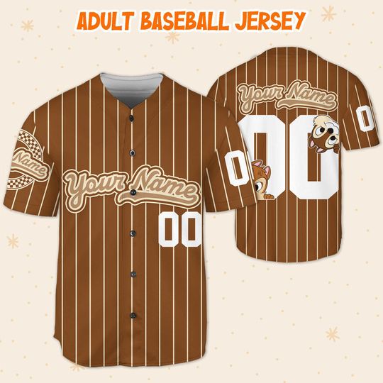 Personalized Chip And Dale Disney Baseball Jersey, Disney Jersey