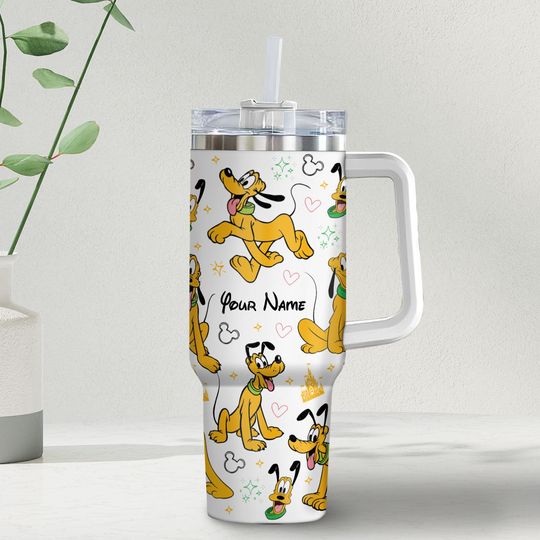 Personalized Pluto Dog Disney Tumbler