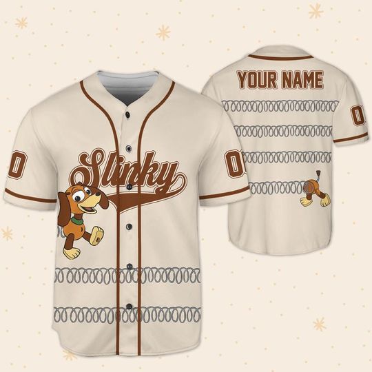 Custom Slinky Dog Toy Story, Custom Kid Youth Adult Disney Jersey Vintage