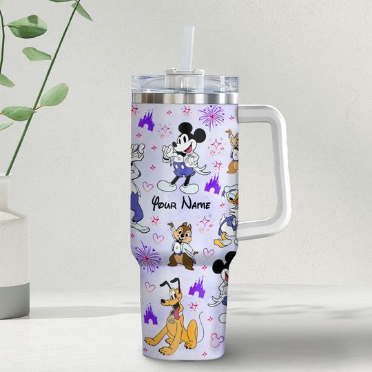 Personalized 100 Years Mickey And Friends Disney Tumbler