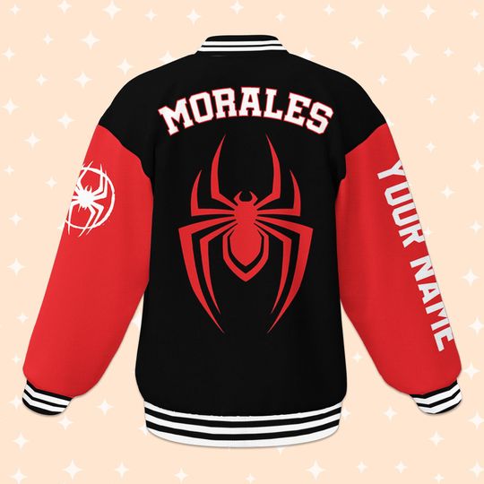 Custom Across The Spider-Verse Miles Morales Varsity Jacket, Personalized Disney Jacket