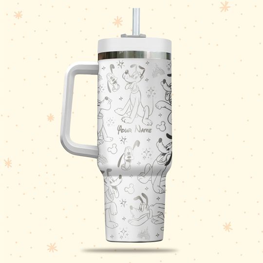 Personalized Pluto Dog Disney Tumbler