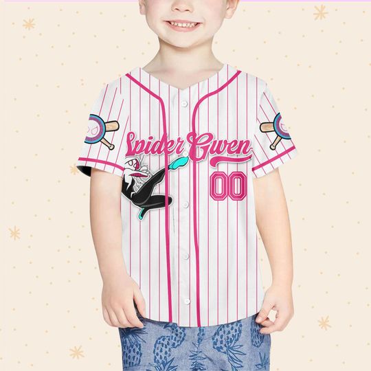 Custom Disney Spiderman Spiderverse Baseball, Jersey