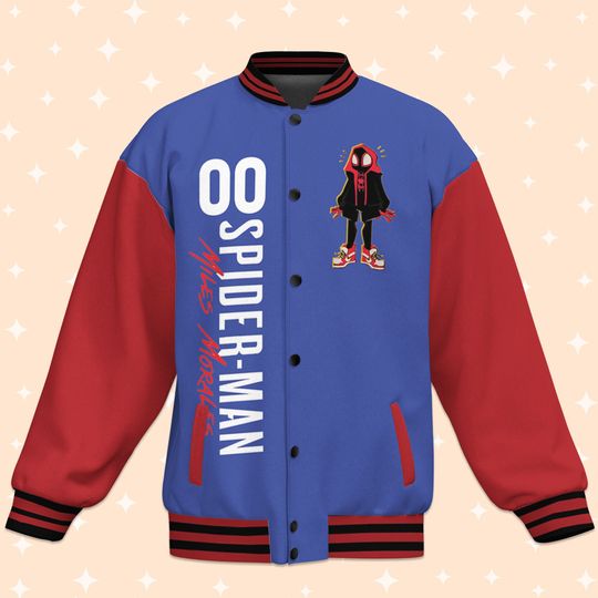 Custom Spiderman Miles Morales Blue Jacket, Disney Jacket