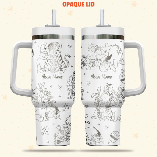 Personalized Winnie The Pooh and Friends Disney Tumbler