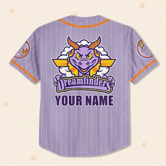 Personalized Figment Disney Baseball Jersey, Disney Jersey