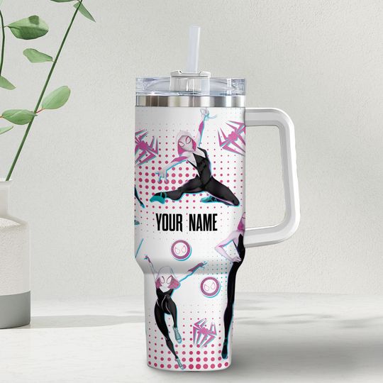 Custom Spiderman SpiderGwen Colorful Tumbler