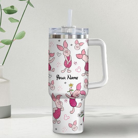 Personalized Winnie The Pooh Piglet Coffee Disney Tumbler