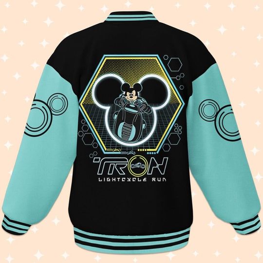 Personalize Disney Mickey Tron, Adult Varsity Jacket, Personalized Disney Jacket